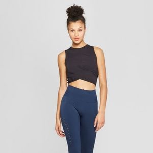 Joy Lab Twist Front Crop Top